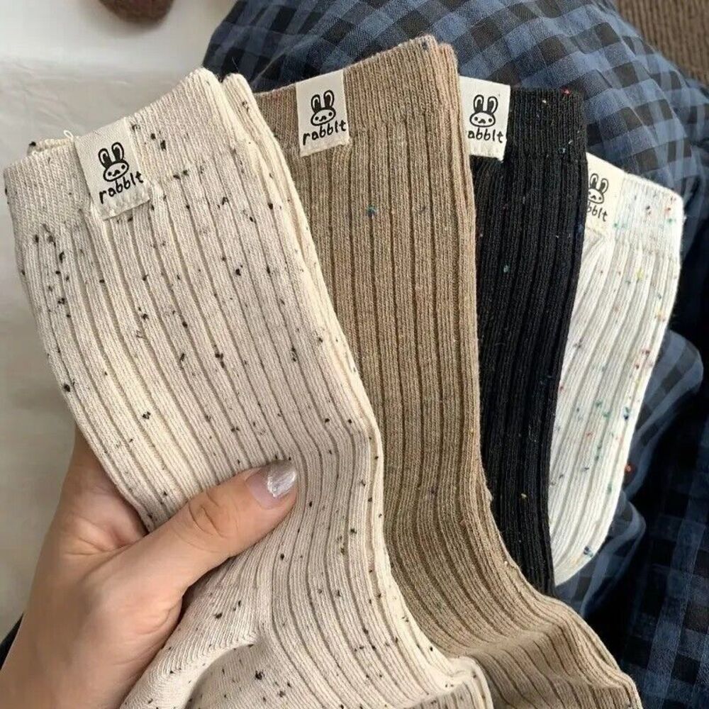 Rabbit Brand Women's Ultra Soft Everyday Socks One Size NEW Mid-Calf 4 Pack